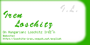 iren loschitz business card